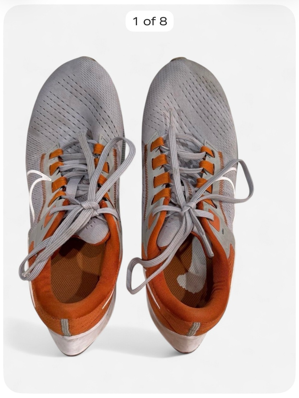 Nike Air Zoom Pegasus 38 Texas Longhorns Men’s 11 Hook ’Em UT